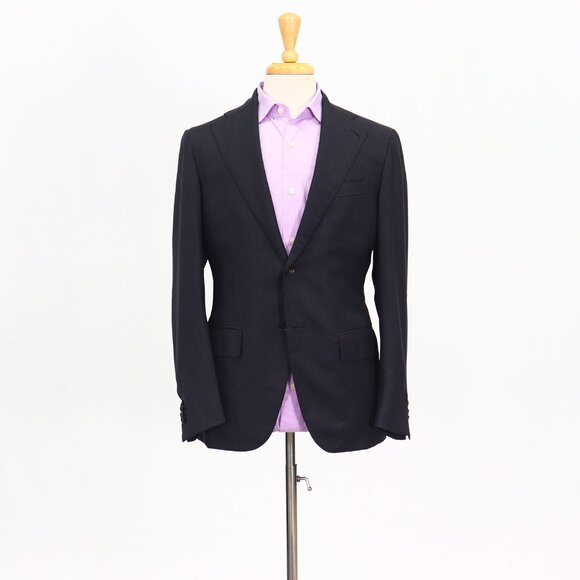 ISAIA 38R Gray Blazer Sport Coat Jacket 2-Button Houndstooth Y636